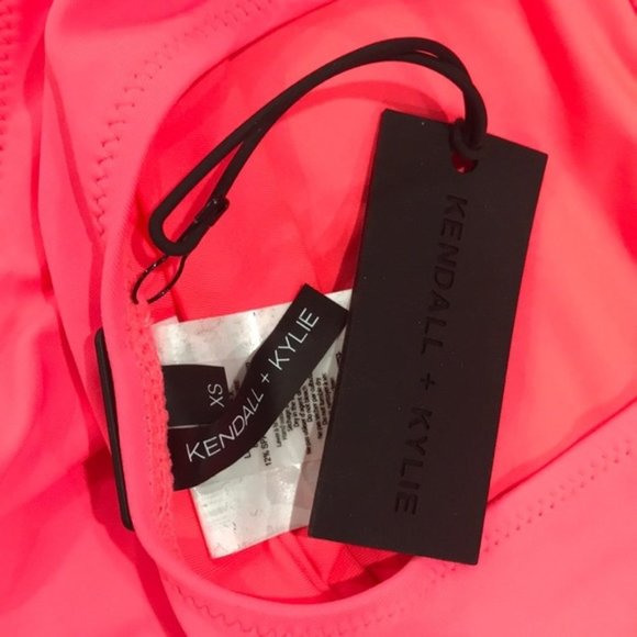 KENDALL AND KYLIE Plunge Halter One-Piece Swimsuit - Picture 4 of 4